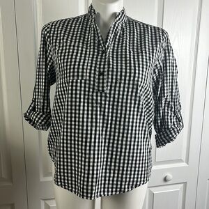Black And White Country Core Top